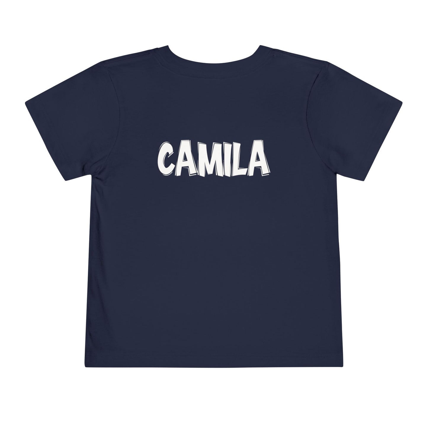 Custom School Name Toddler Outlined T-Shirt