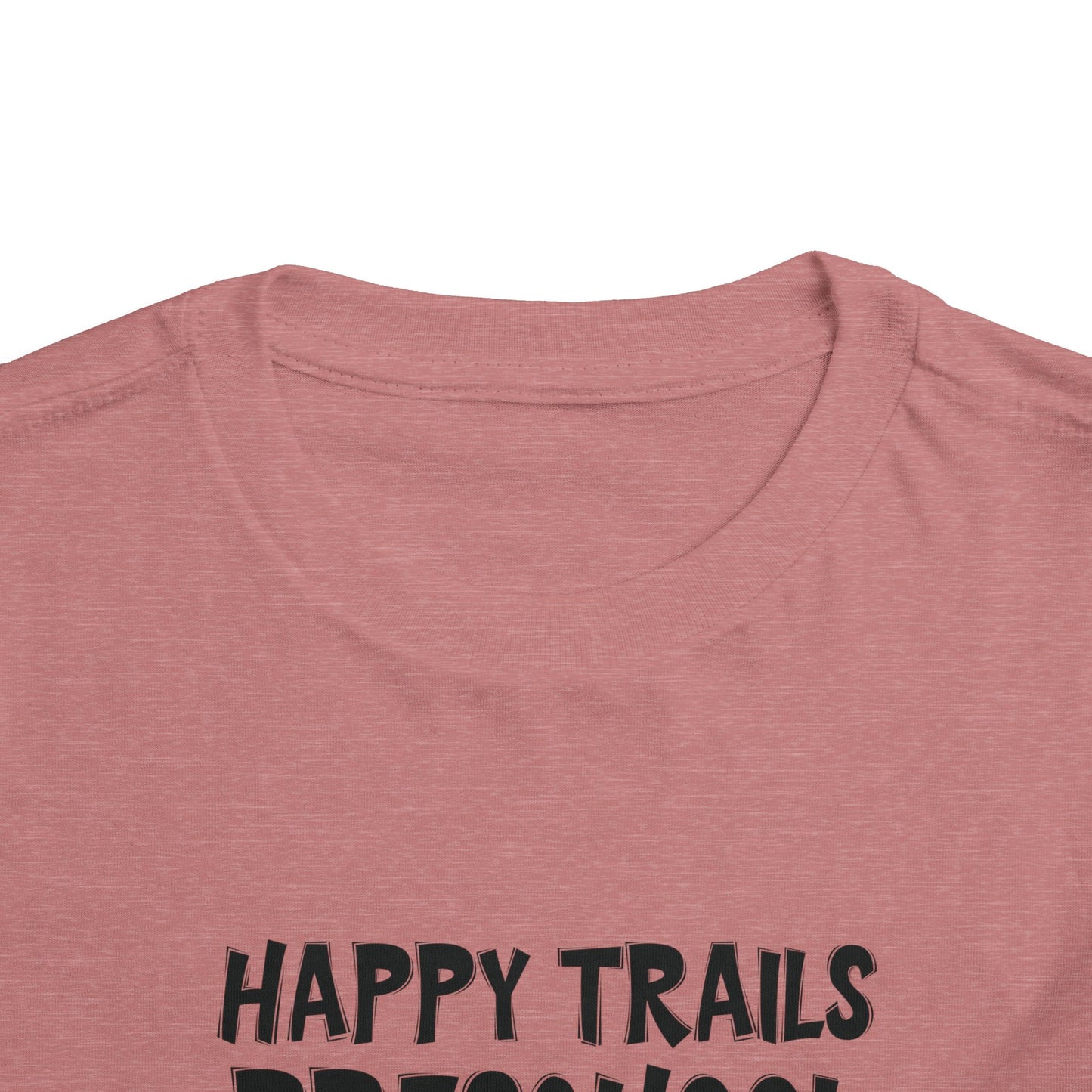 Custom School Name Toddler Bold Outlined T-Shirt