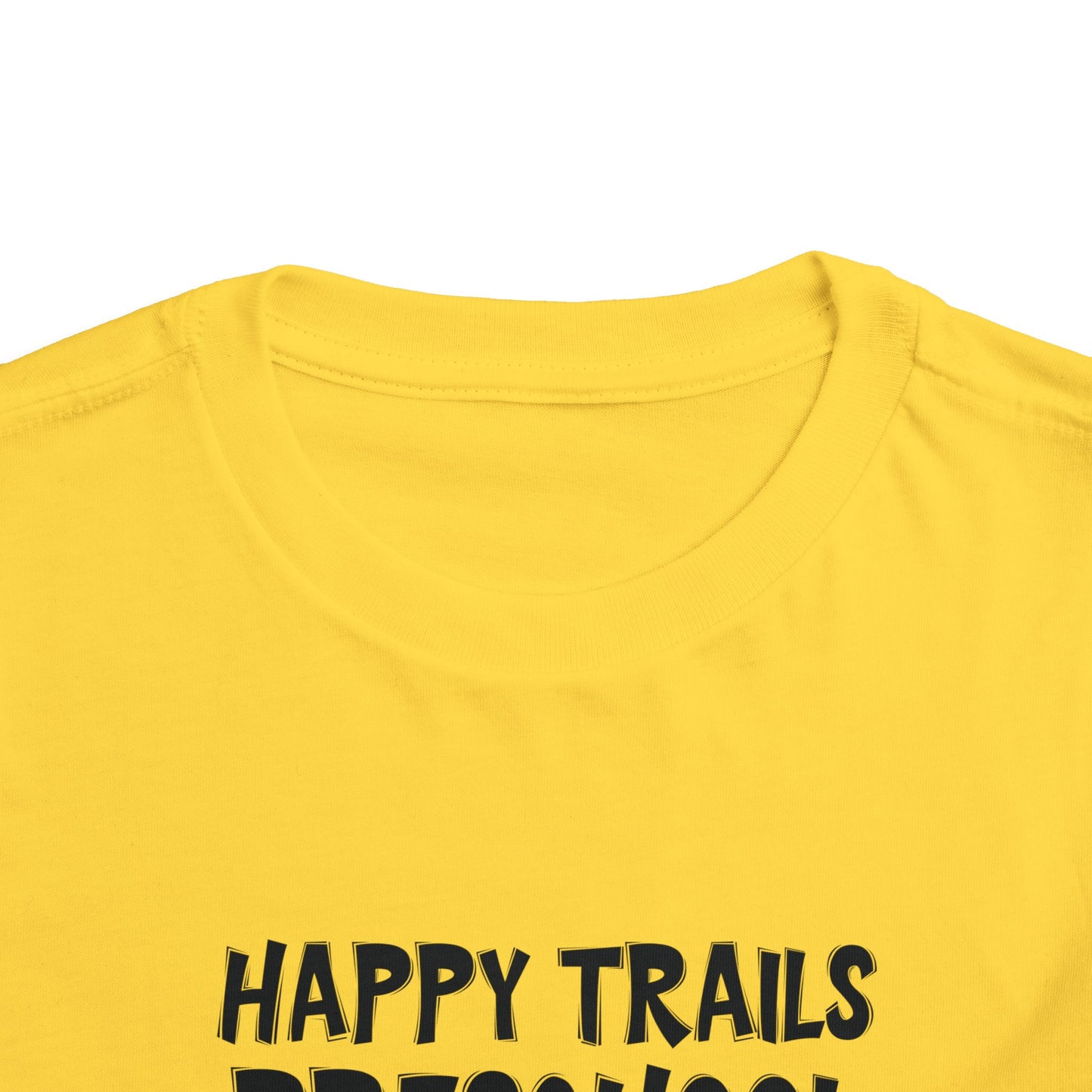 Custom School Name Toddler Bold Outlined T-Shirt