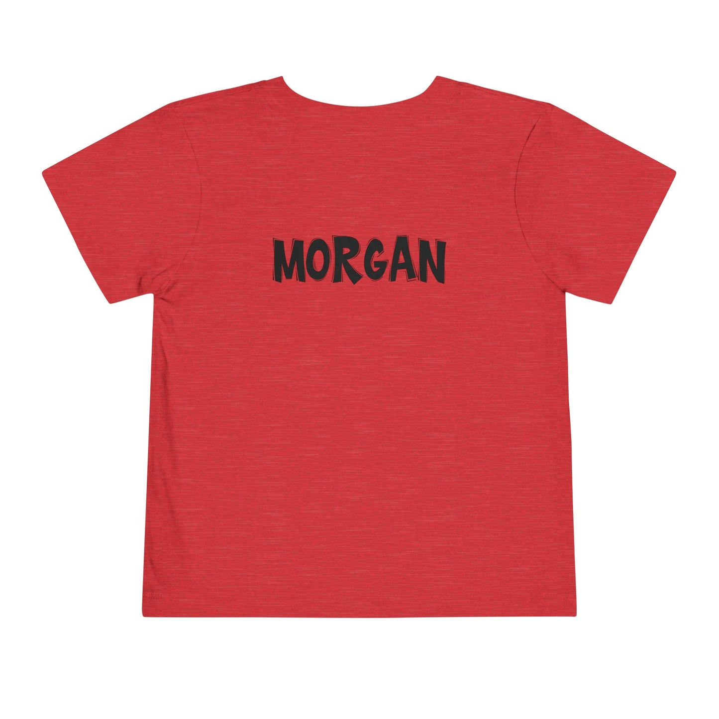 Custom School Name Toddler Bold Outlined T-Shirt