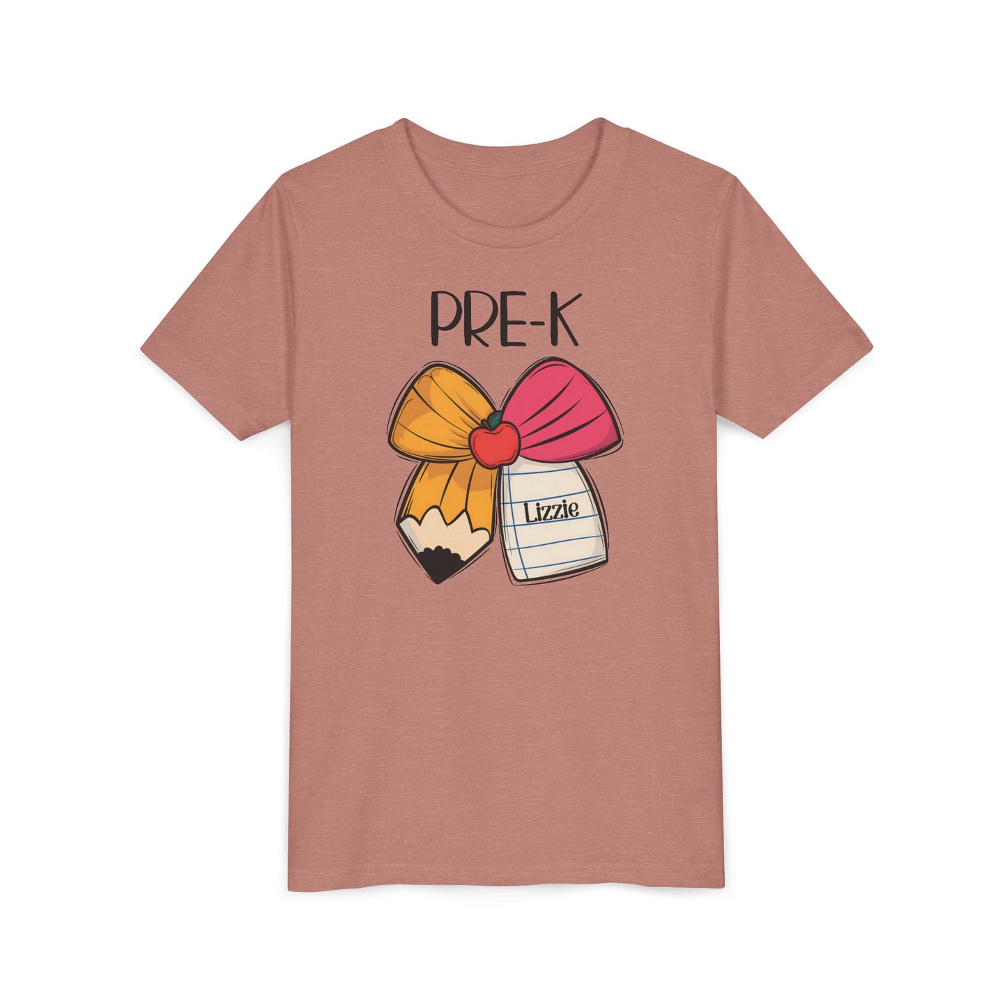 Custom Pre-K Bow Youth T-Shirt