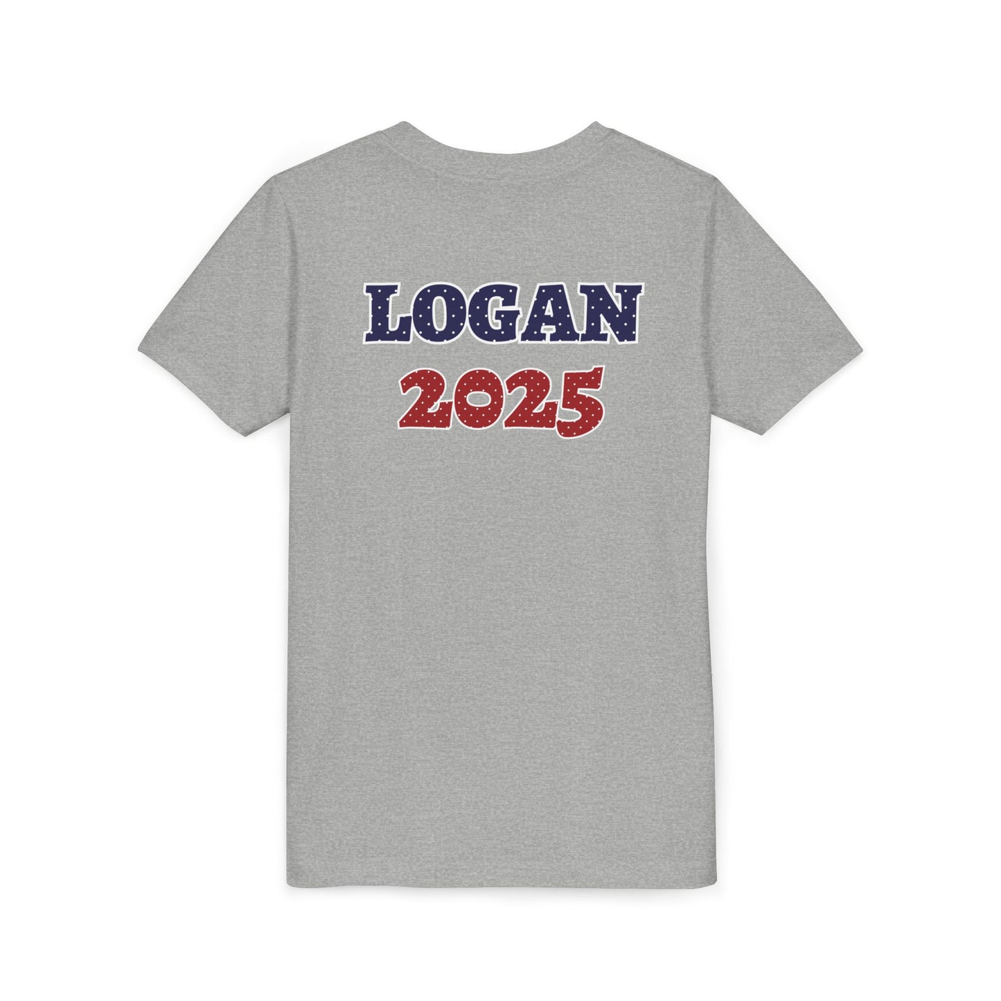 Custom Polka Dot Preschool Crew Youth T-Shirt