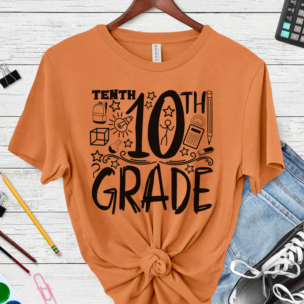 Custom Unisex 10th Grade T-Shirt