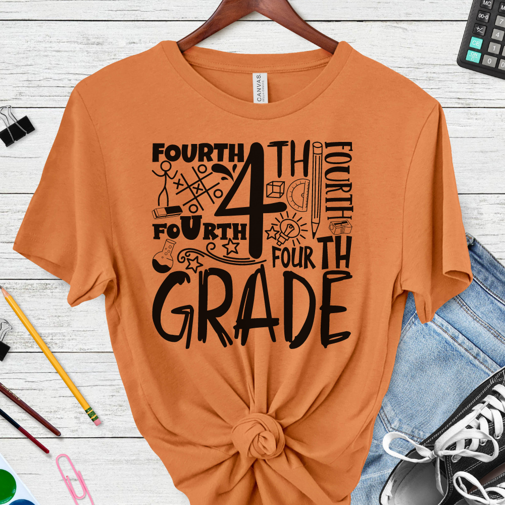 Custom Unisex 4th Grade T-Shirt