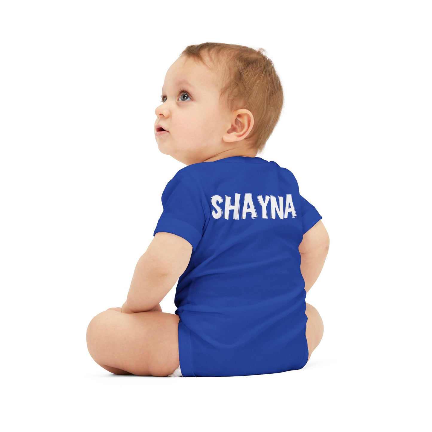Custom School Name Infant Jersey Outlined One Piece