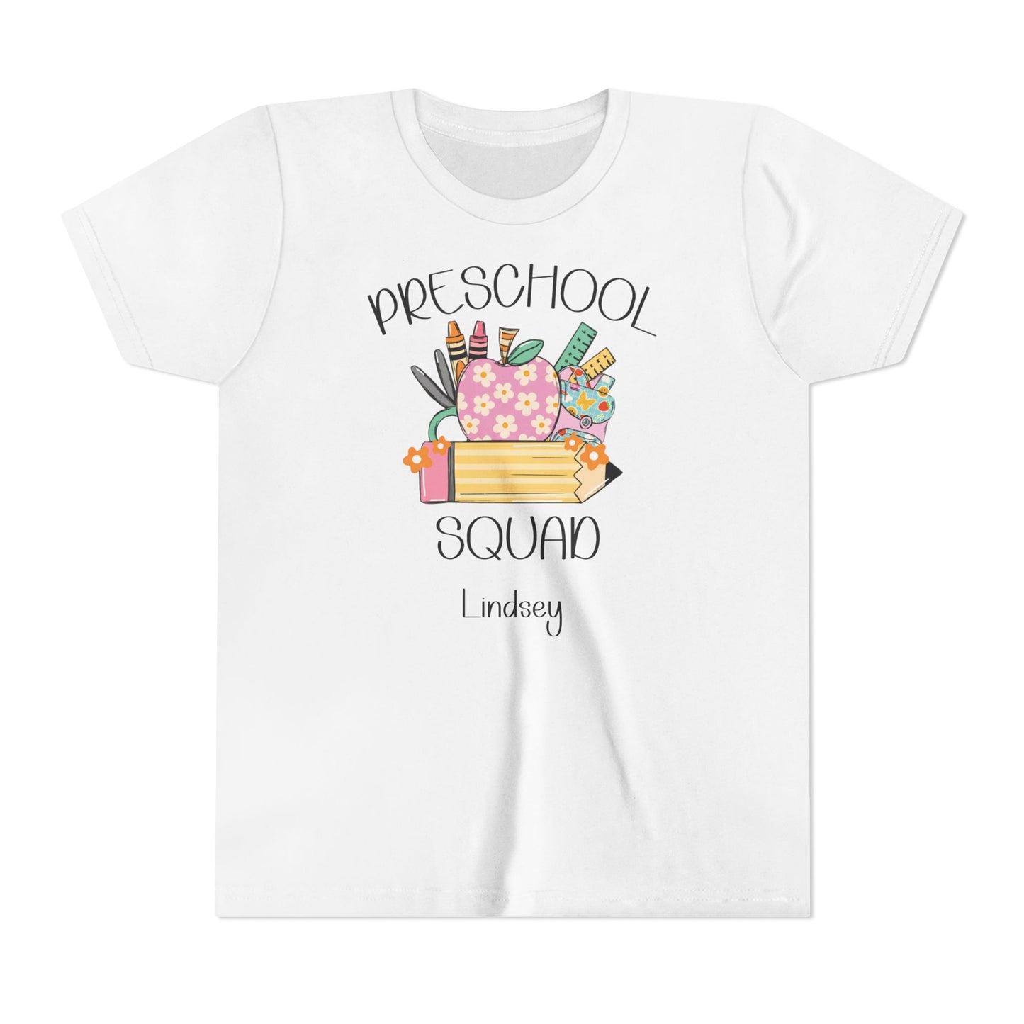 Custom Preschool Squad Youth T-Shirt
