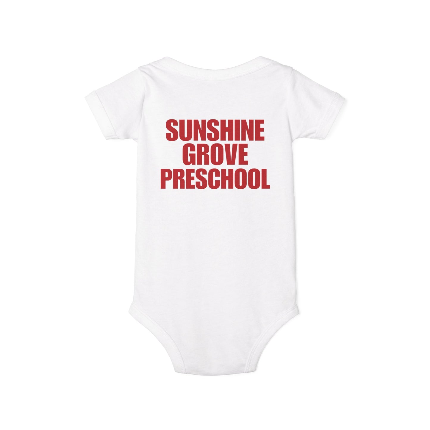 Custom Preschool Giraffe with Books Infant Jersey One Piece