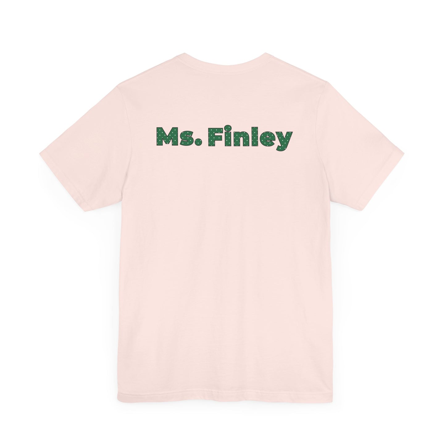 Custom Unisex Green Polka Dot Preschool Crew T-Shirt