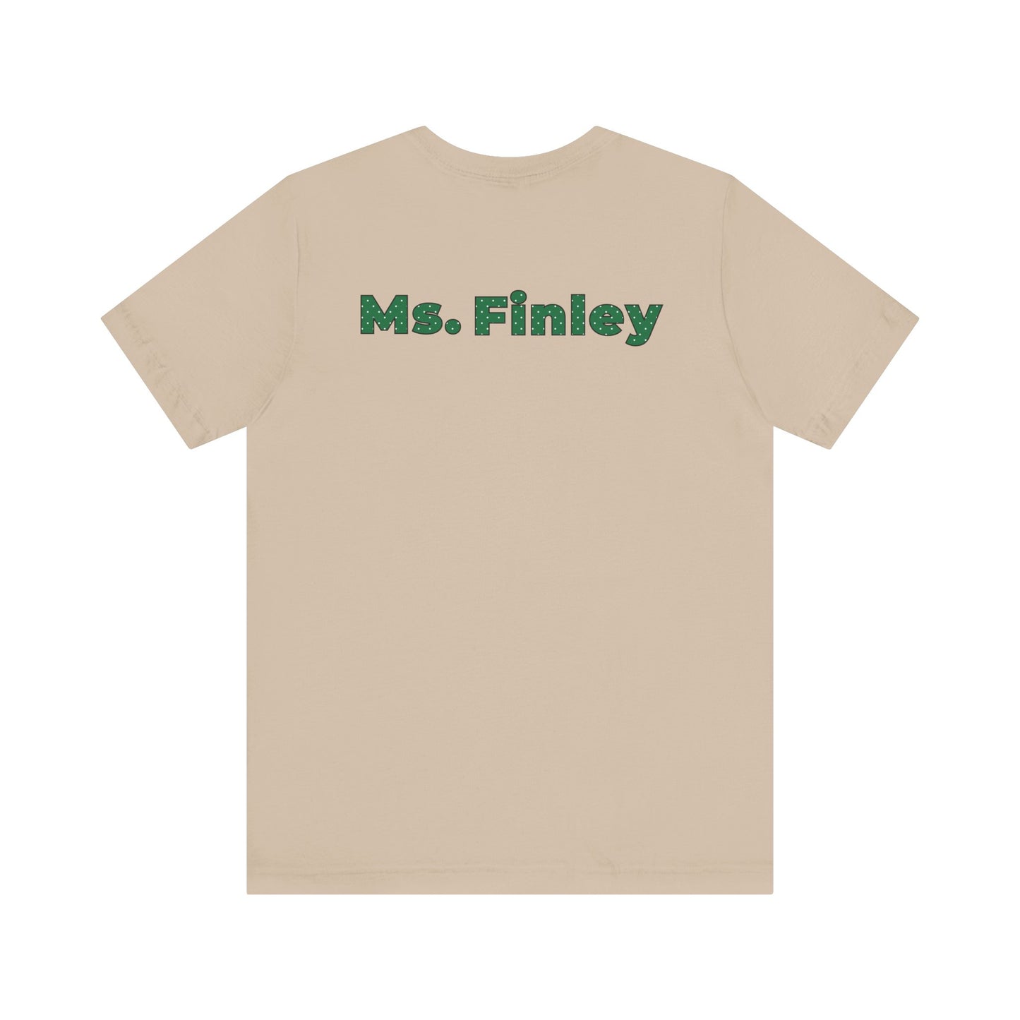 Custom Unisex Green Polka Dot Preschool Crew T-Shirt