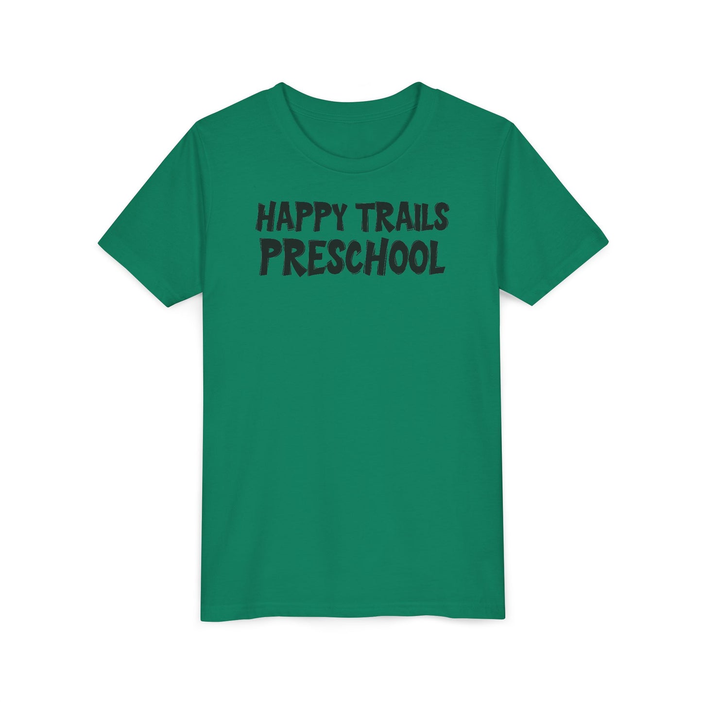 Custom School Name Bold Outlined Youth T-Shirt