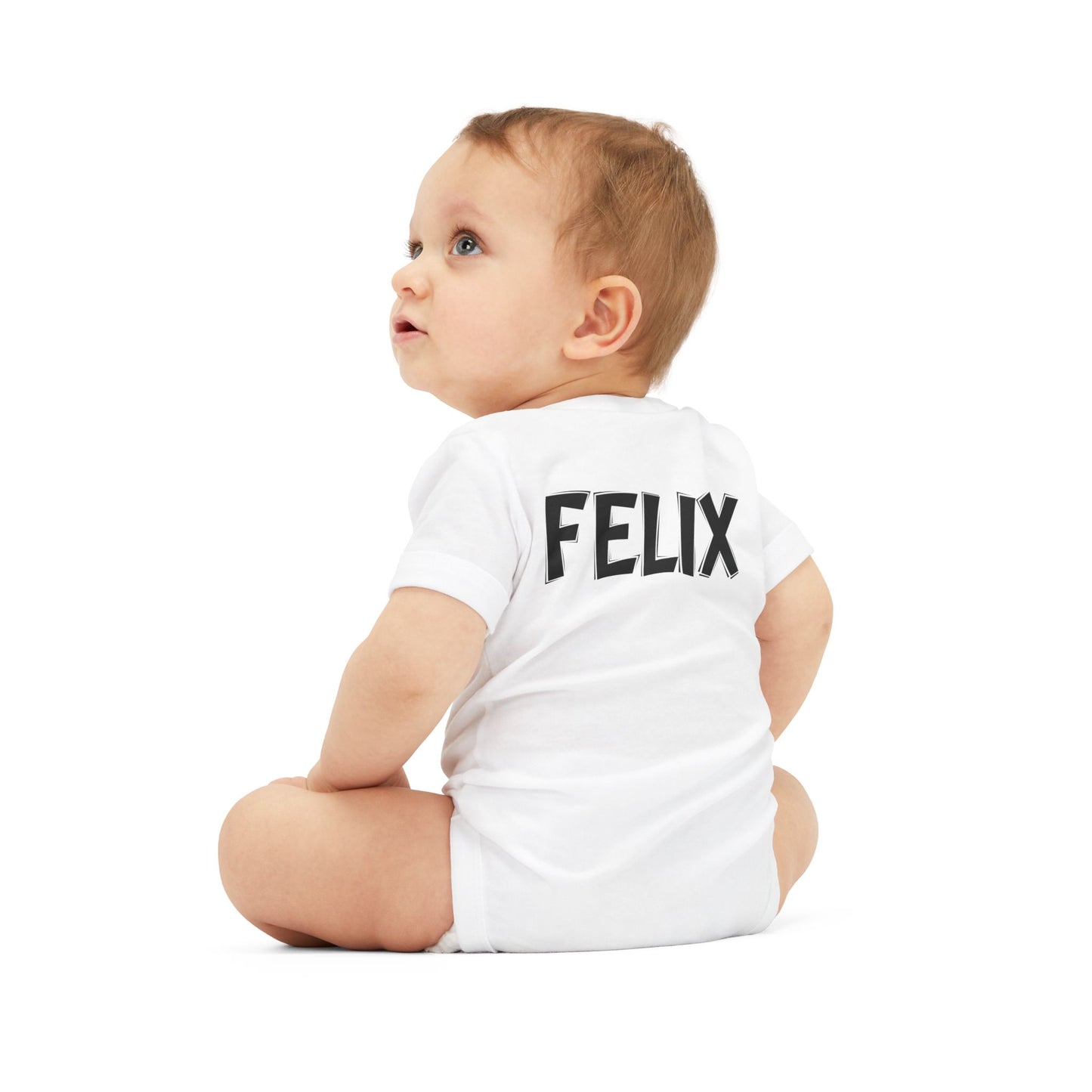 Custom School Name Infant Jersey Outlined One Piece