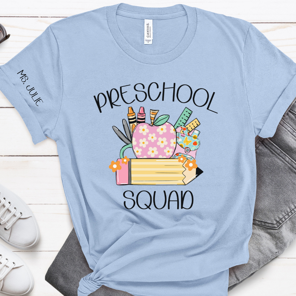 Custom Unisex Preschool Squad T-Shirt