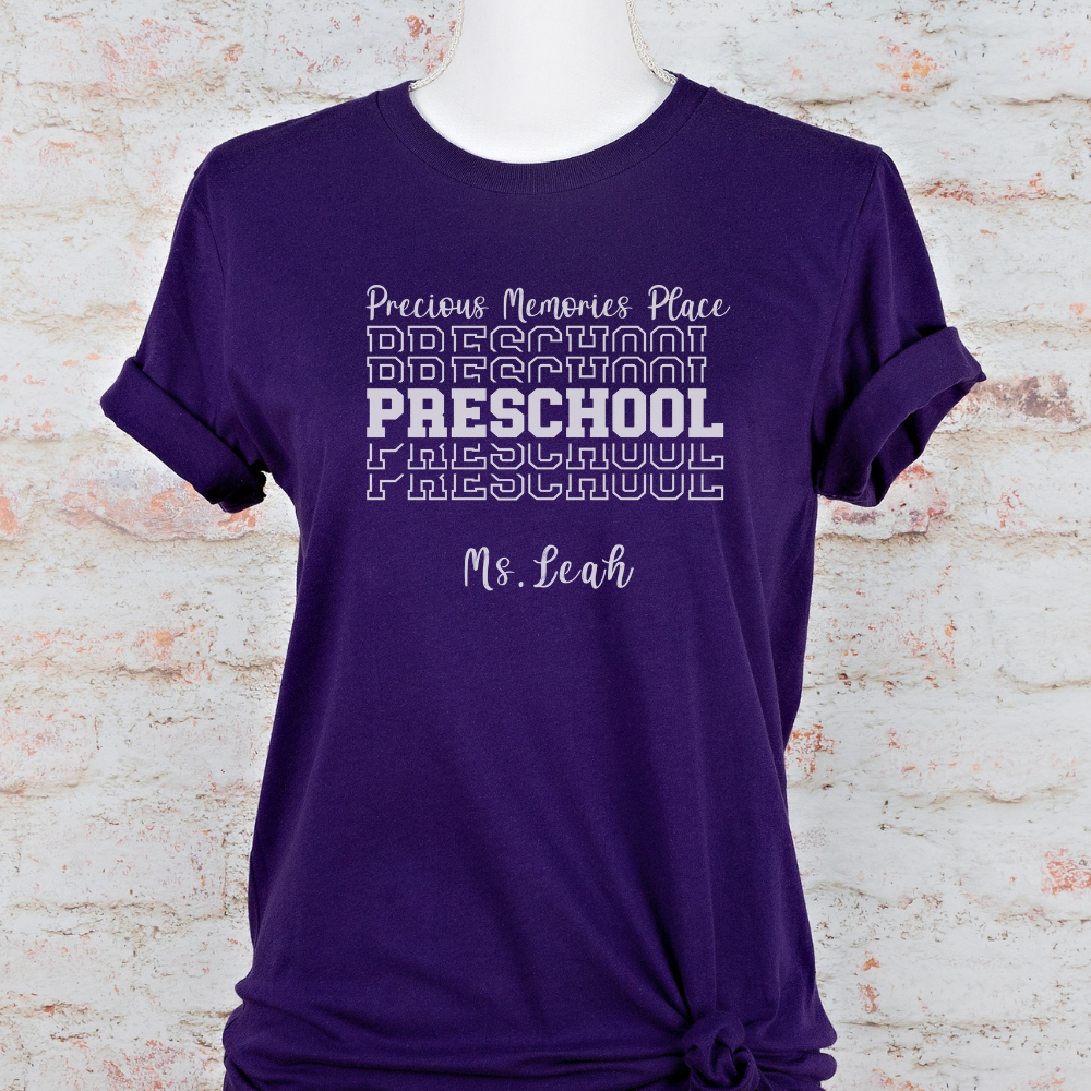 Custom Unisex Preschool Name T-Shirt