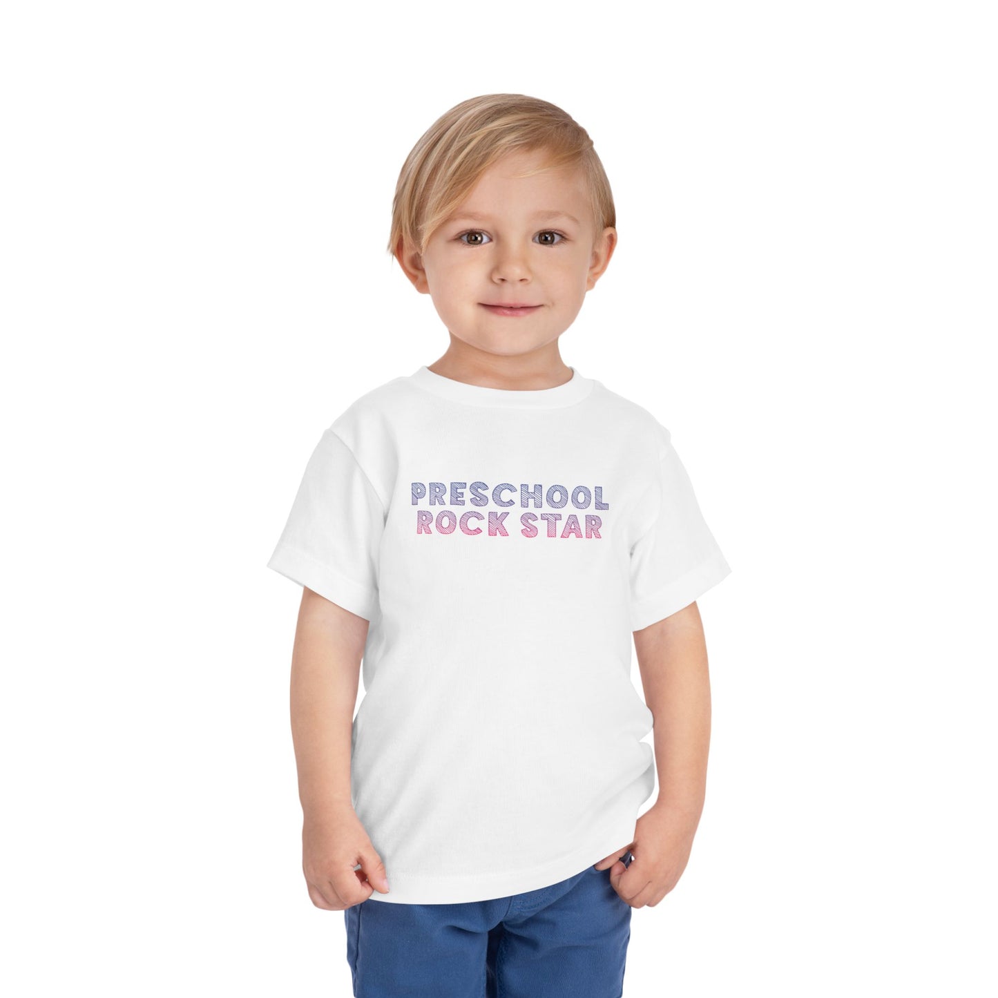 Custom Preschool Rockstar Toddler T-Shirt