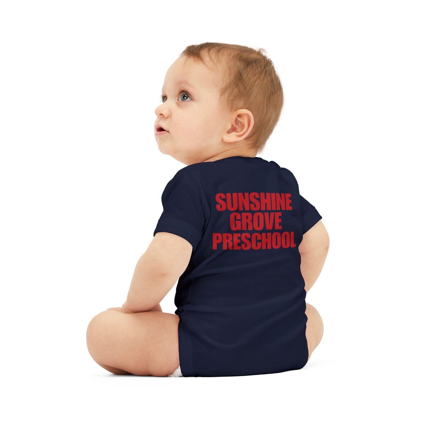 Custom Preschool Giraffe with Books Infant Jersey One Piece