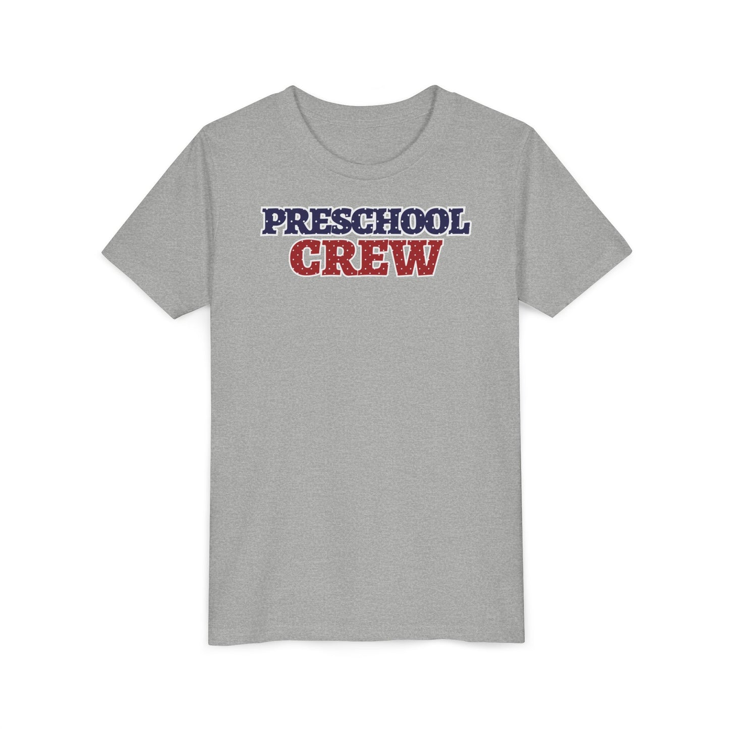 Custom Polka Dot Preschool Crew Youth T-Shirt
