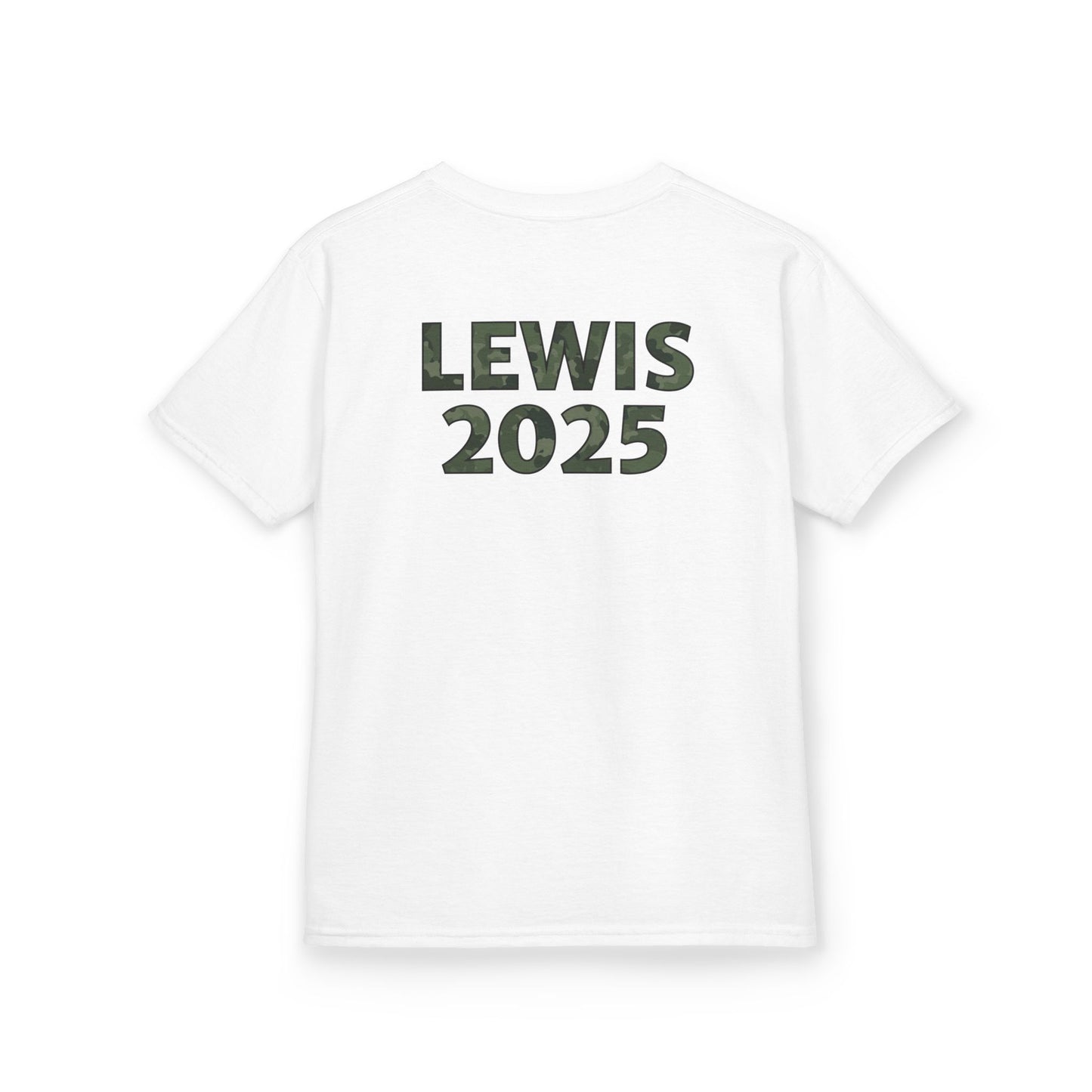 Custom Military Pront Preschool Crew Tee for Kids - Class of 2025