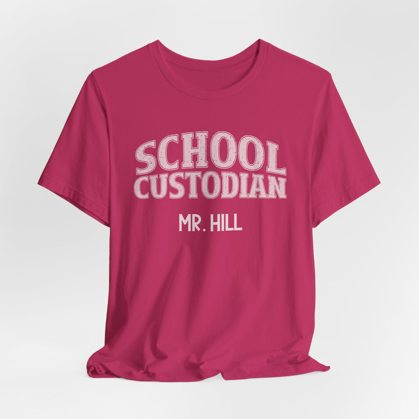 Custom Unisex School Custodian Staff T-Shirt