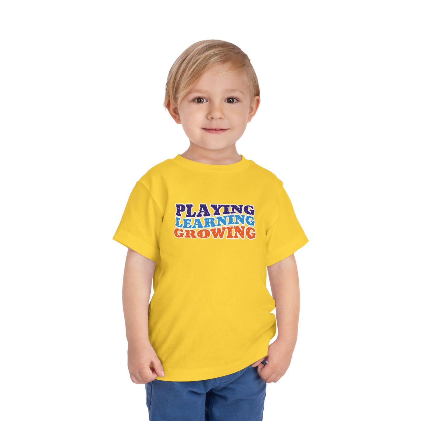 Custom Playing Learning Growing Toddler T-Shirt