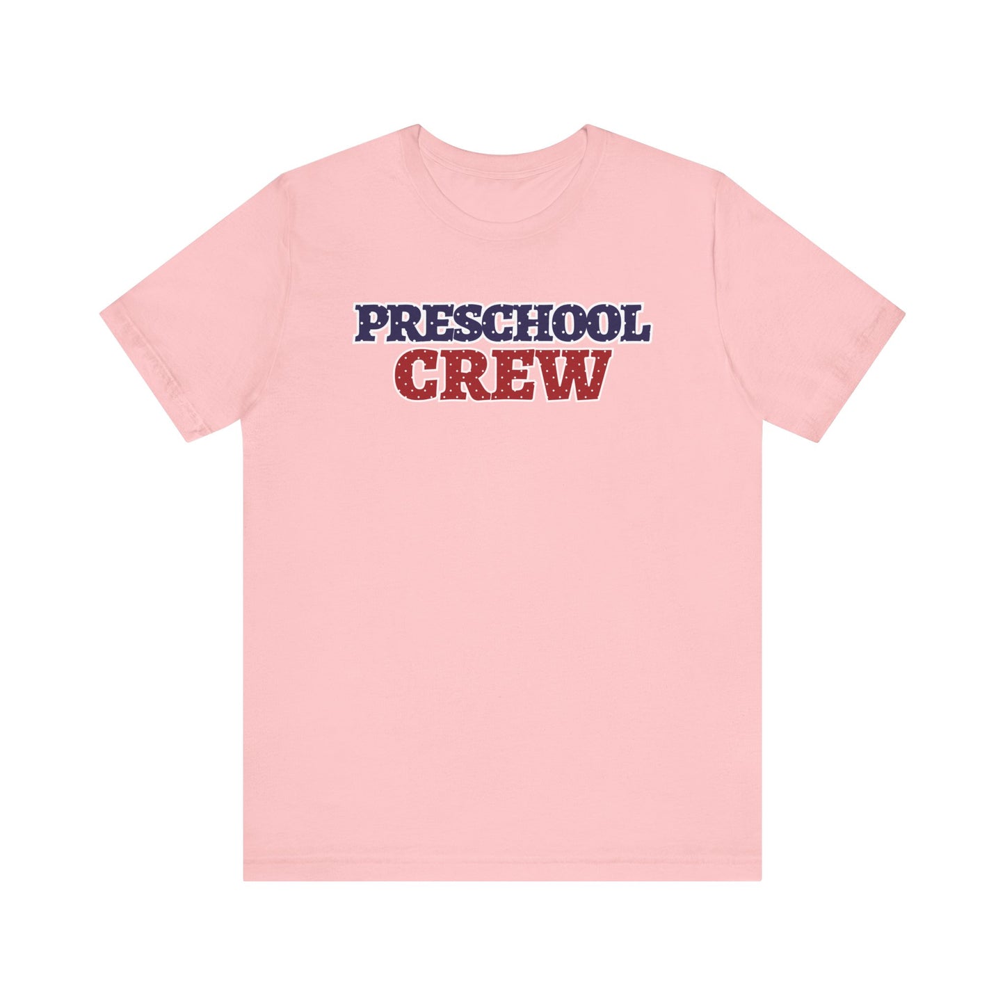 Custom Unisex Polka Dot Preschool Crew T-Shirt