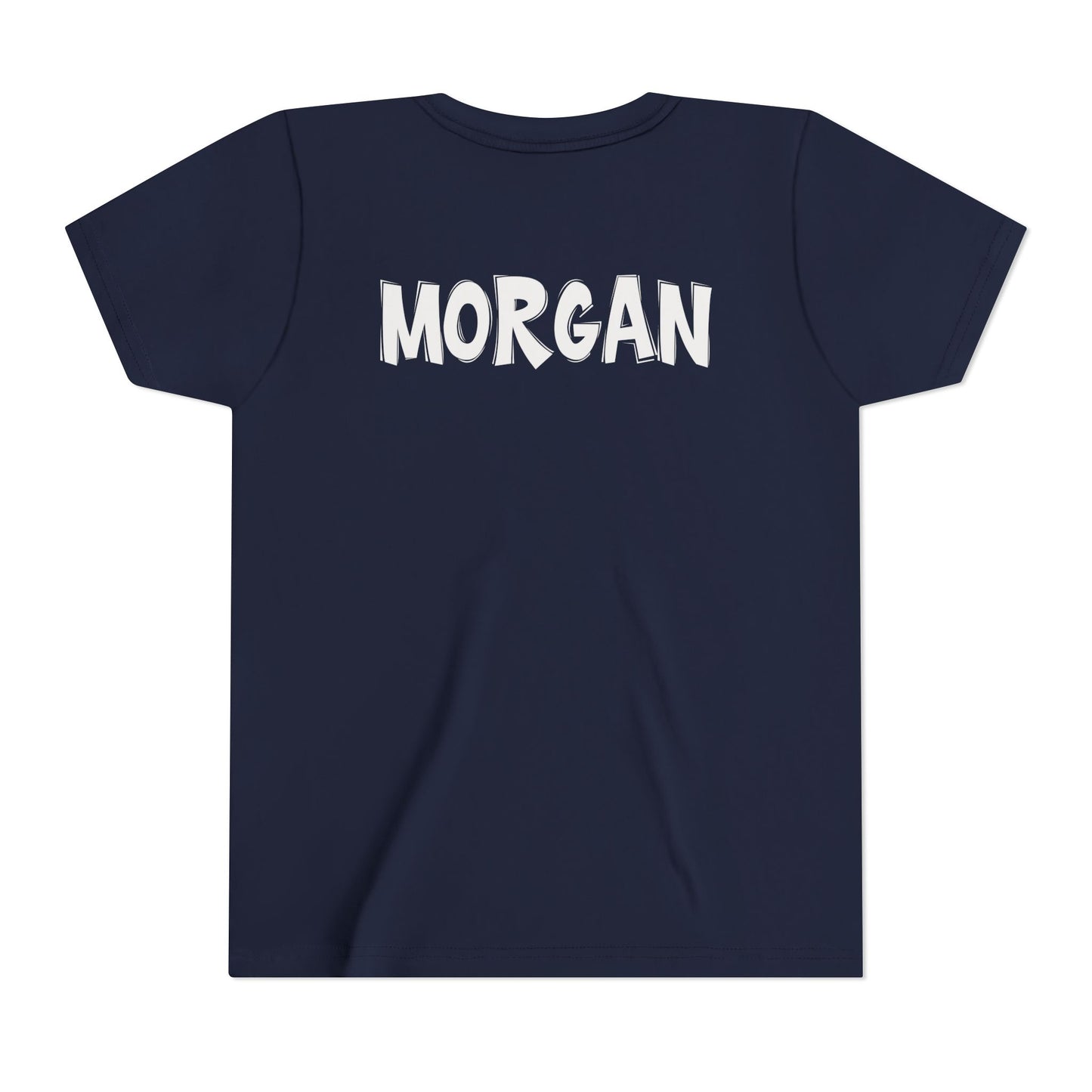 Custom School Name Youth Outlined T-Shirt