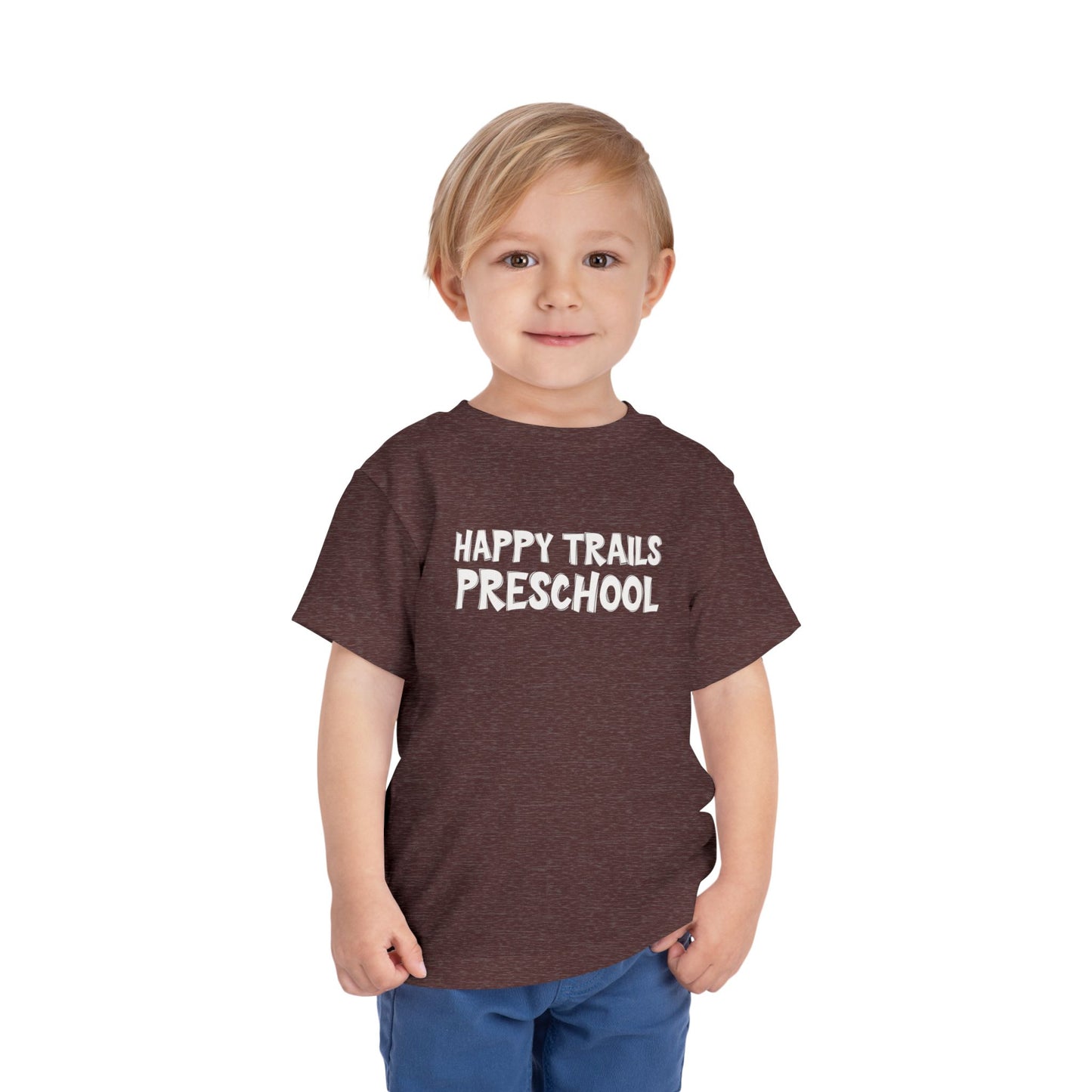 Custom School Name Toddler Outlined T-Shirt