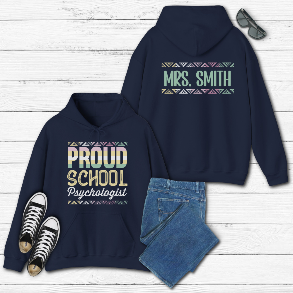 Custom Unisex Heavy Blend Proud School Psychologist Hoodie