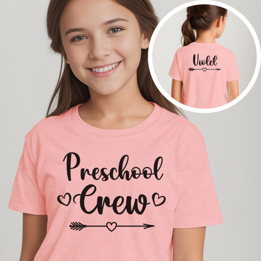 Custom Preschool Crew Youth T-Shirt