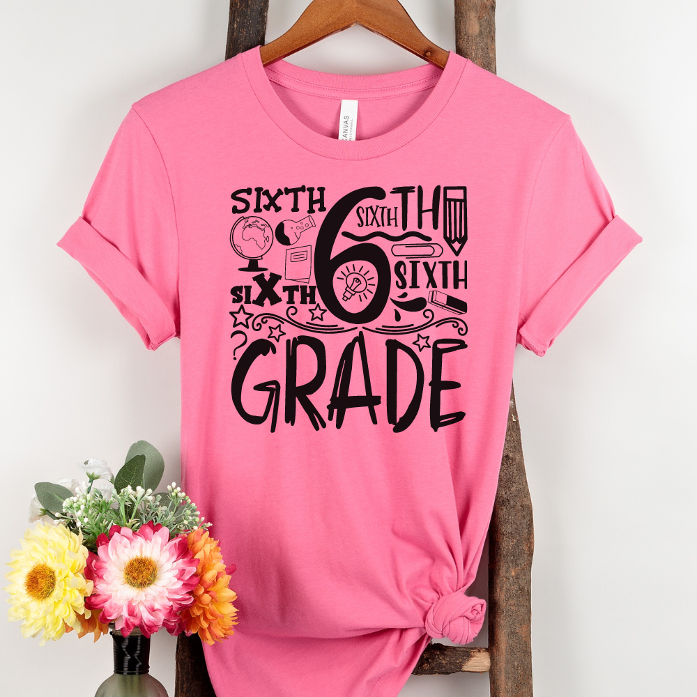 Custom Unisex 6th Grade T-Shirt