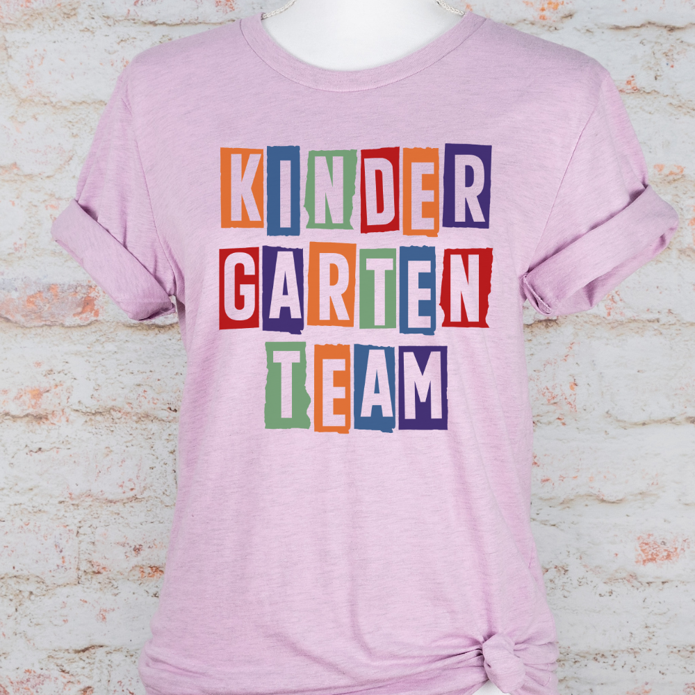 Custom Unisex Colorful Kindergarten T-Shirt