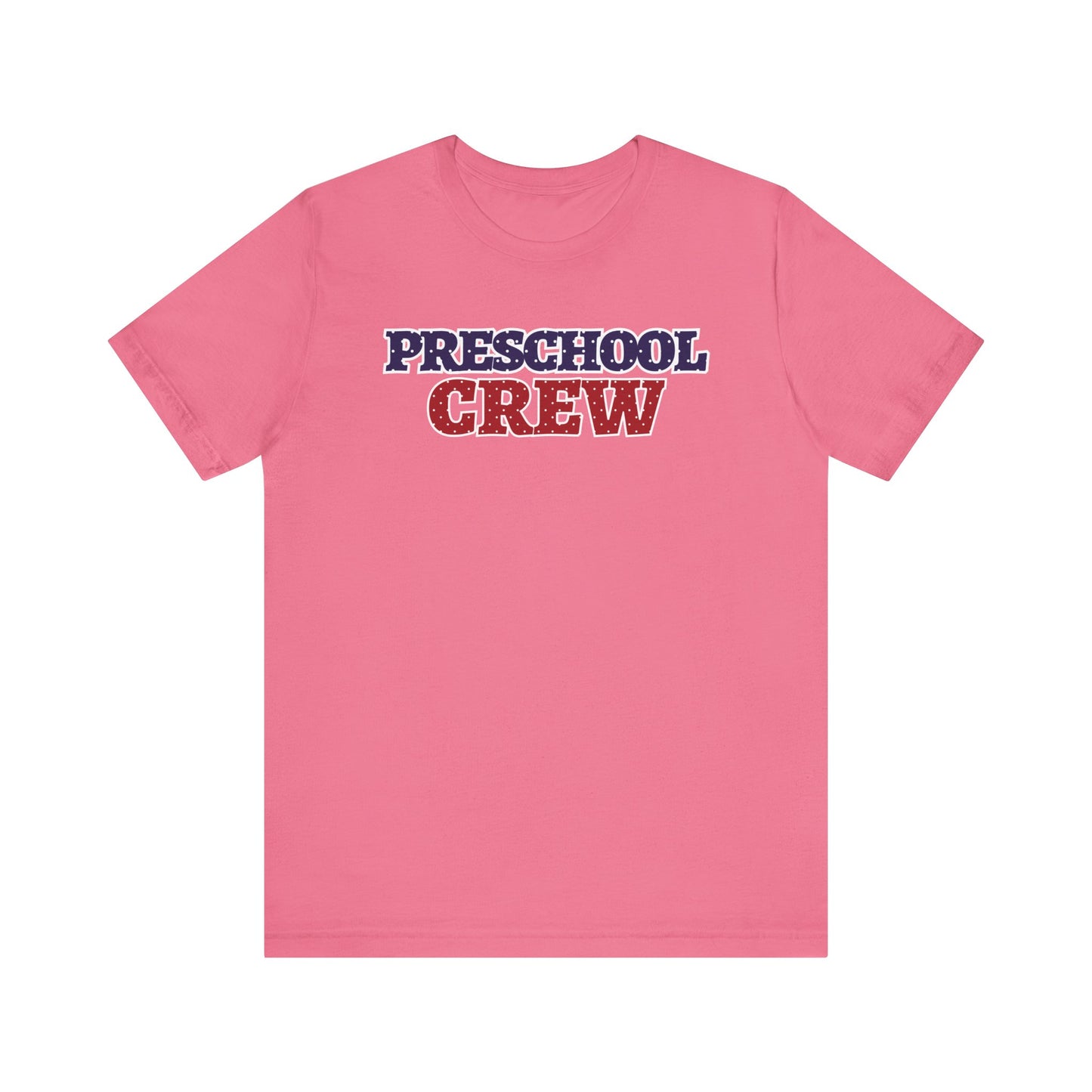 Custom Unisex Polka Dot Preschool Crew T-Shirt