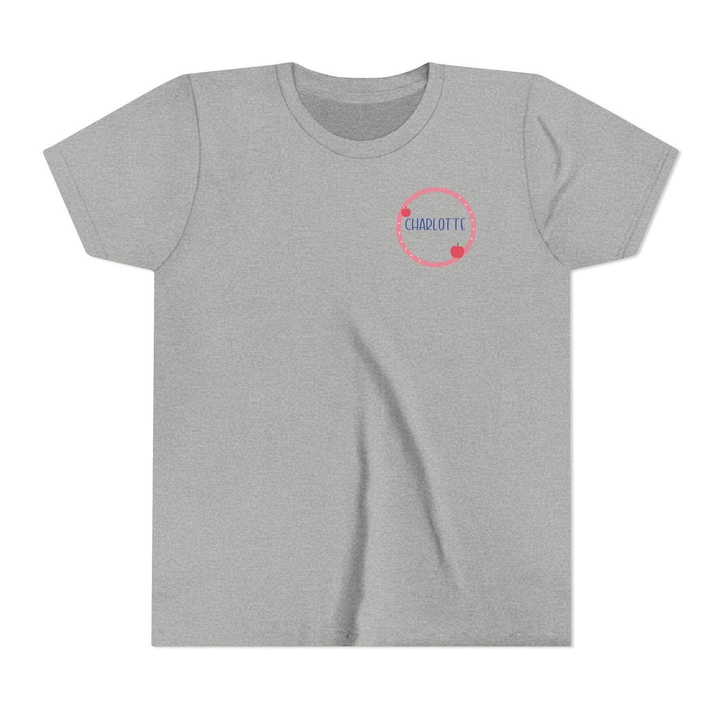 Custom Apple Circle Youth T-Shirt