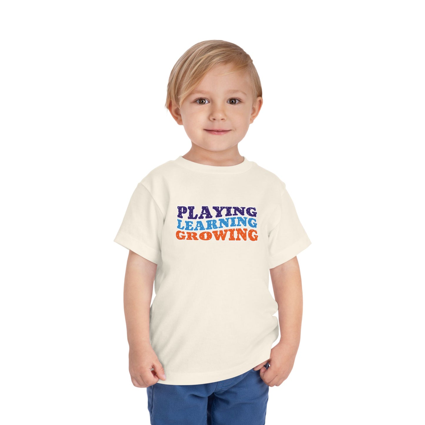 Custom Playing Learning Growing Toddler T-Shirt