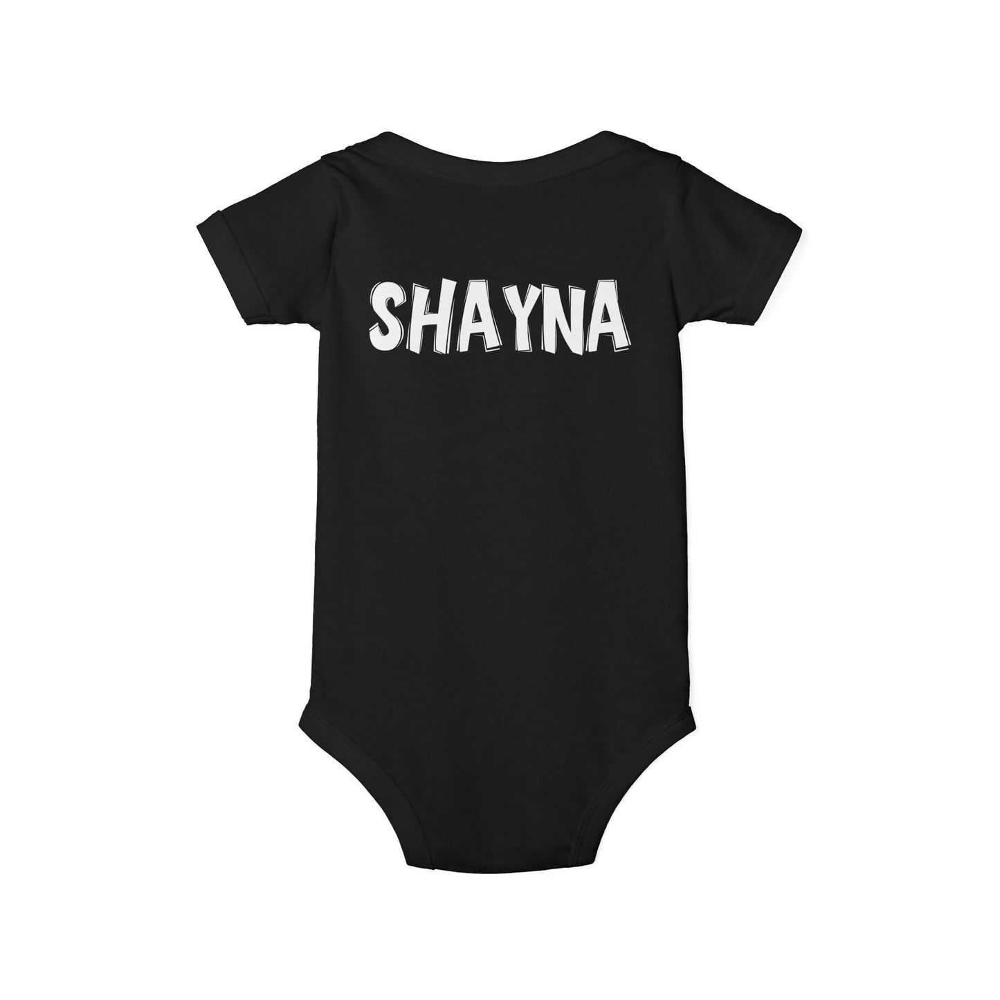 Custom School Name Infant Jersey Outlined One Piece