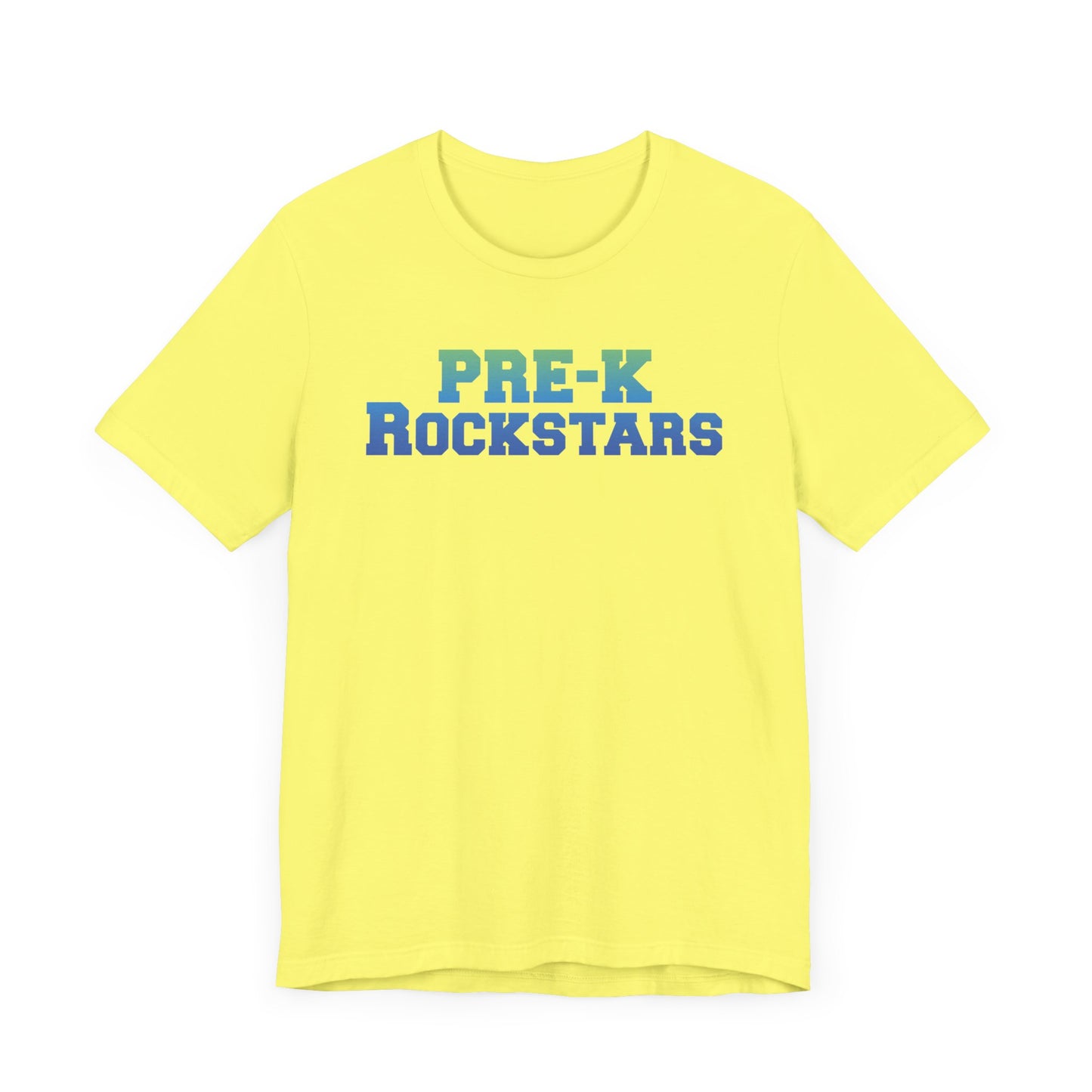 Custom Unisex Green-Blue Pre-K Rockstars T-Shirt