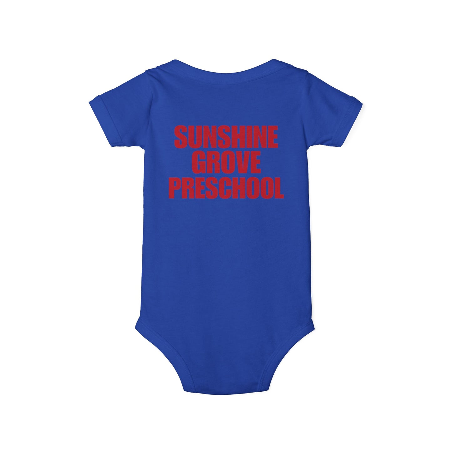 Custom Preschool Giraffe with Books Infant Jersey One Piece