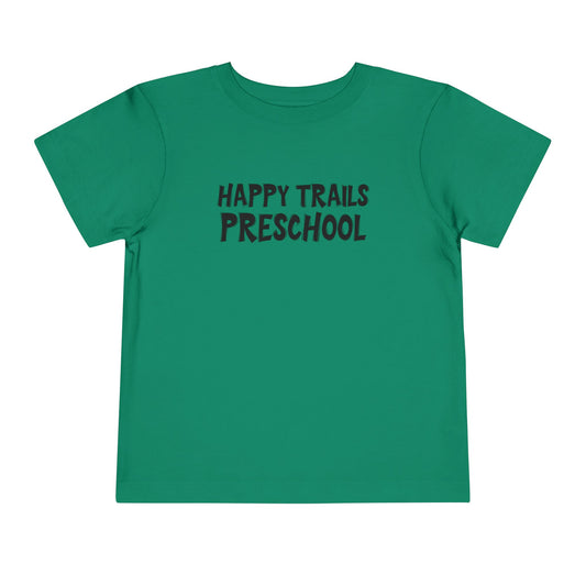 Custom School Name Toddler Bold Outlined T-Shirt