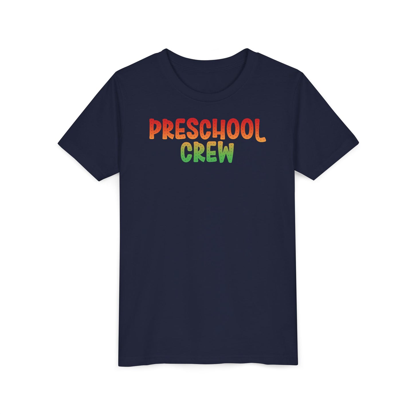 Custom Multi-Colored Preschool Crew Youth T-Shirt