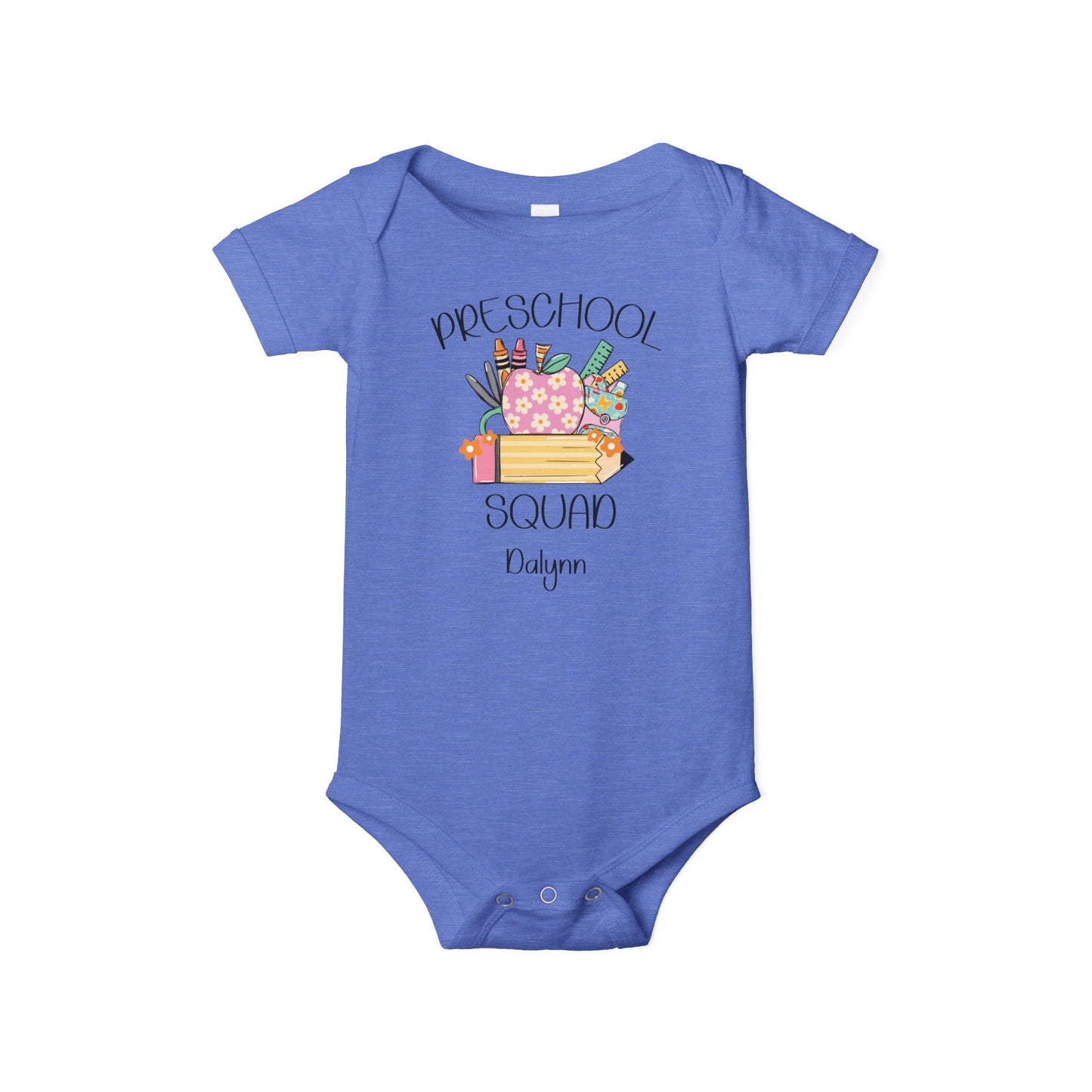 Custom Preschool Squad Infant Jersey One Piece
