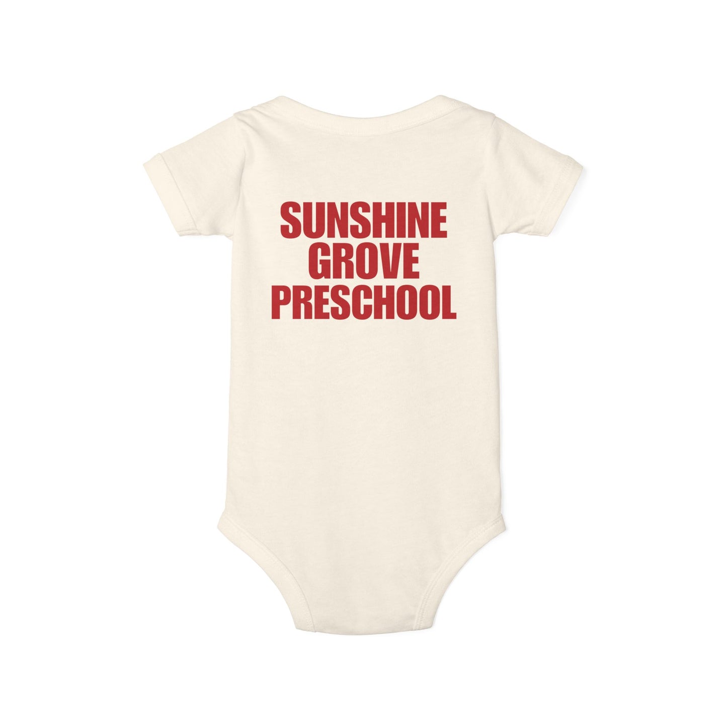 Custom Preschool Giraffe with Books Infant Jersey One Piece