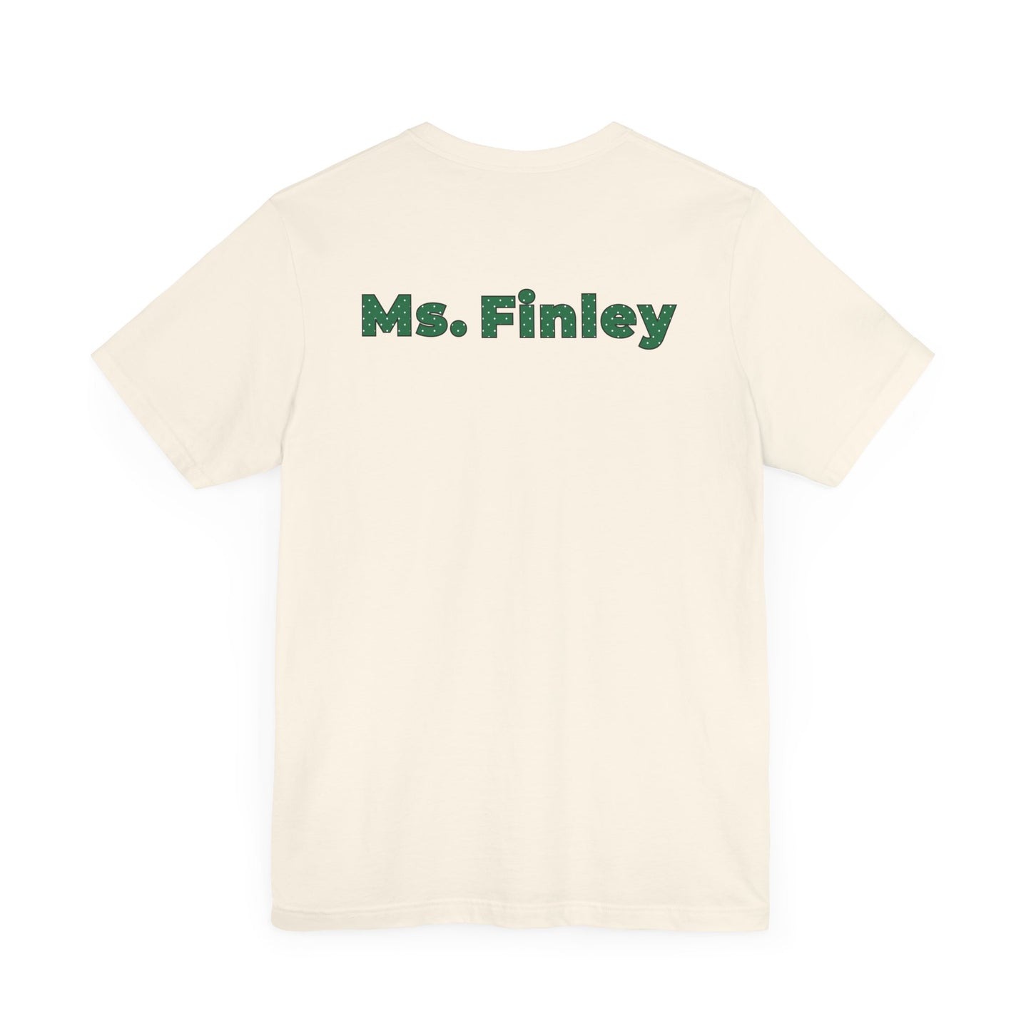 Custom Unisex Green Polka Dot Preschool Crew T-Shirt