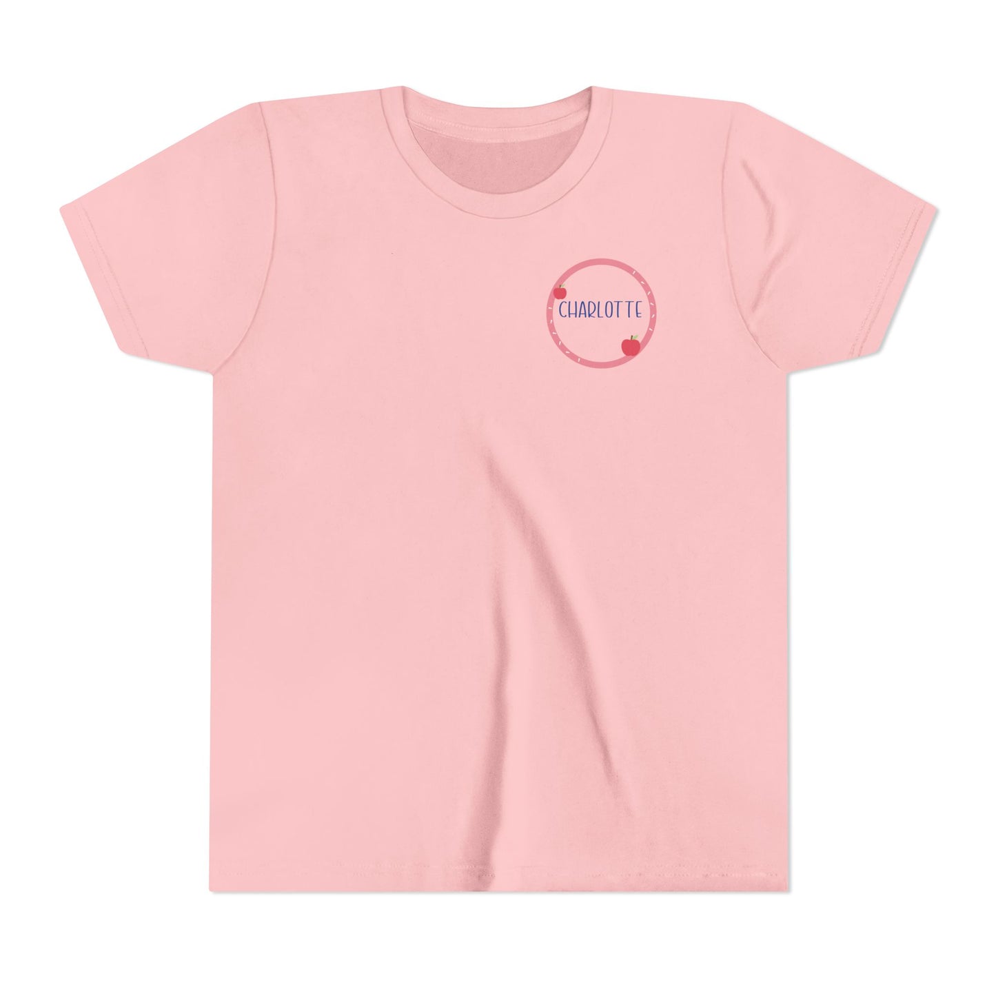 Custom Apple Circle Youth T-Shirt
