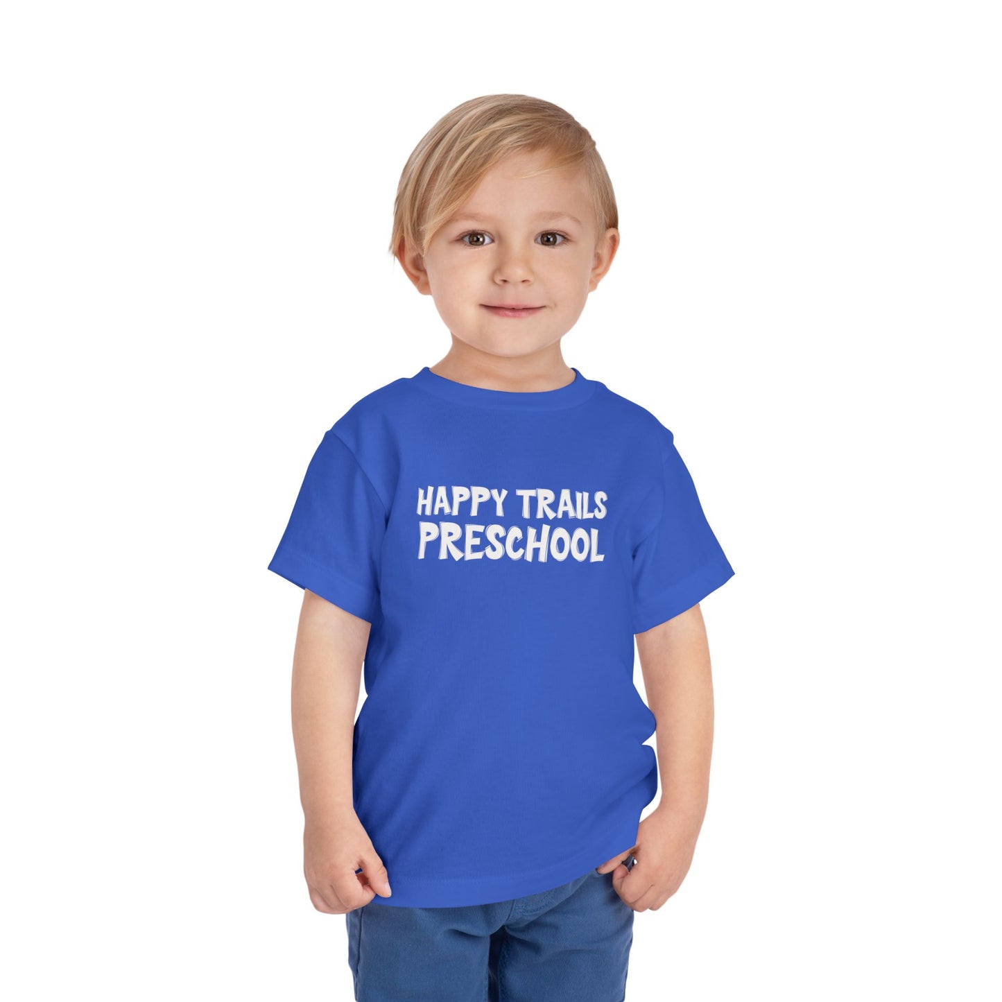 Custom School Name Toddler Outlined T-Shirt