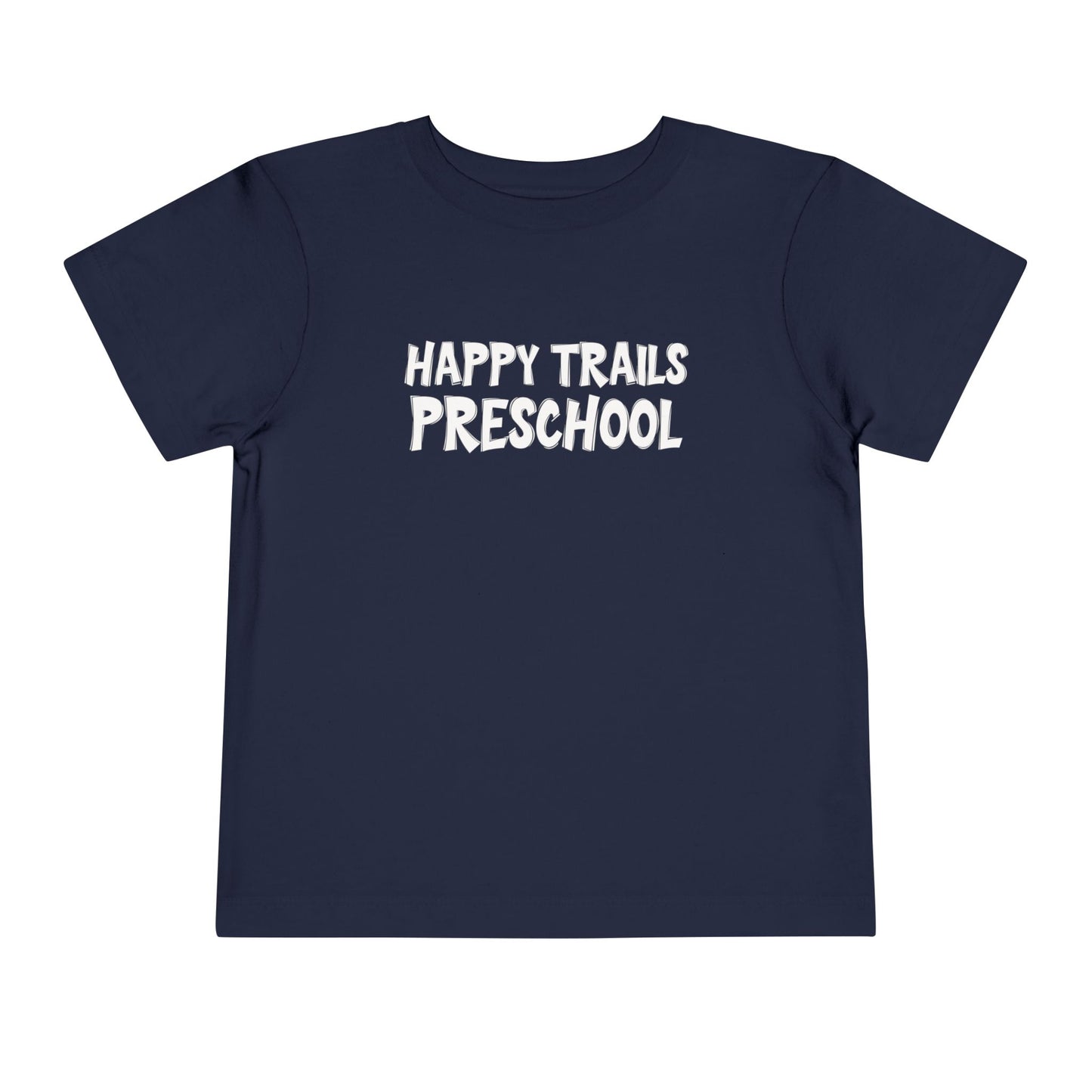 Custom School Name Toddler Outlined T-Shirt