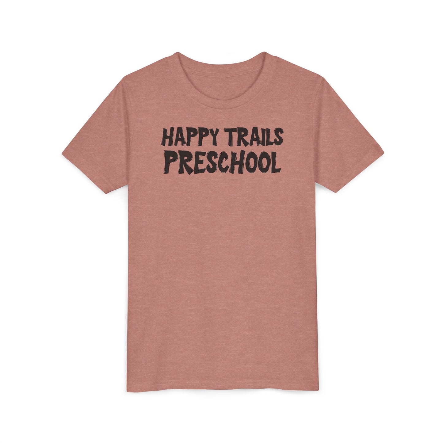 Custom School Name Bold Outlined Youth T-Shirt