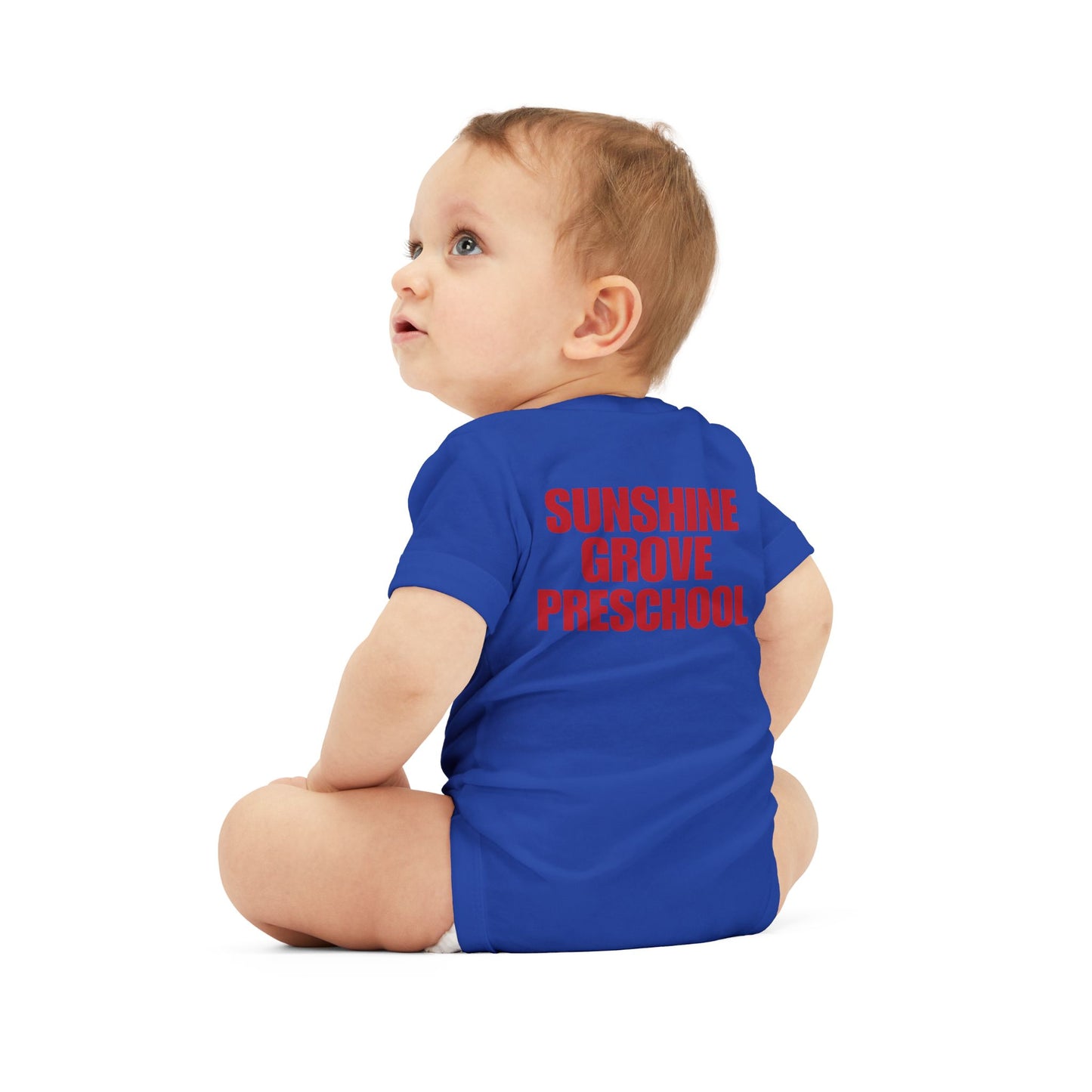 Custom Preschool Giraffe with Books Infant Jersey One Piece