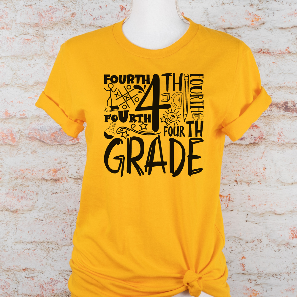 Custom Unisex 4th Grade T-Shirt