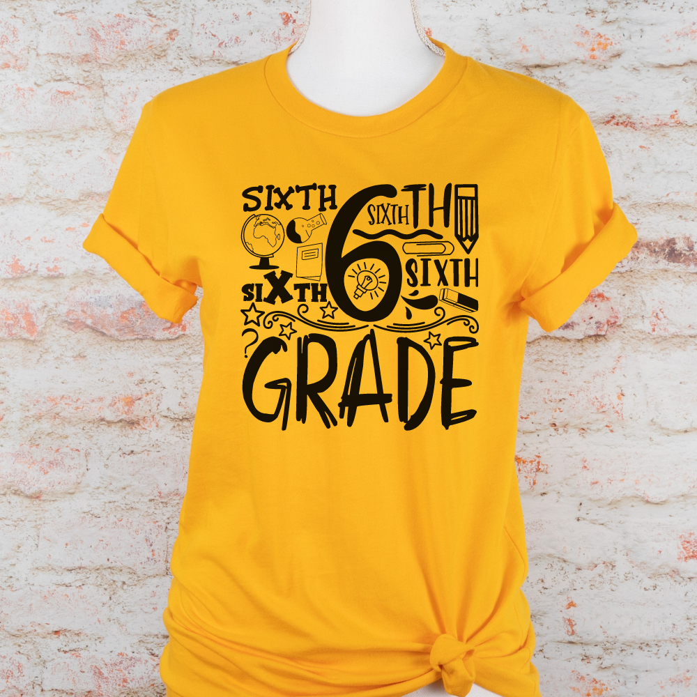 Custom Unisex 6th Grade T-Shirt