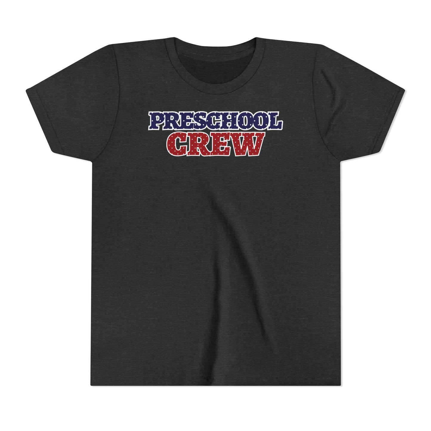 Custom Polka Dot Preschool Crew Youth T-Shirt
