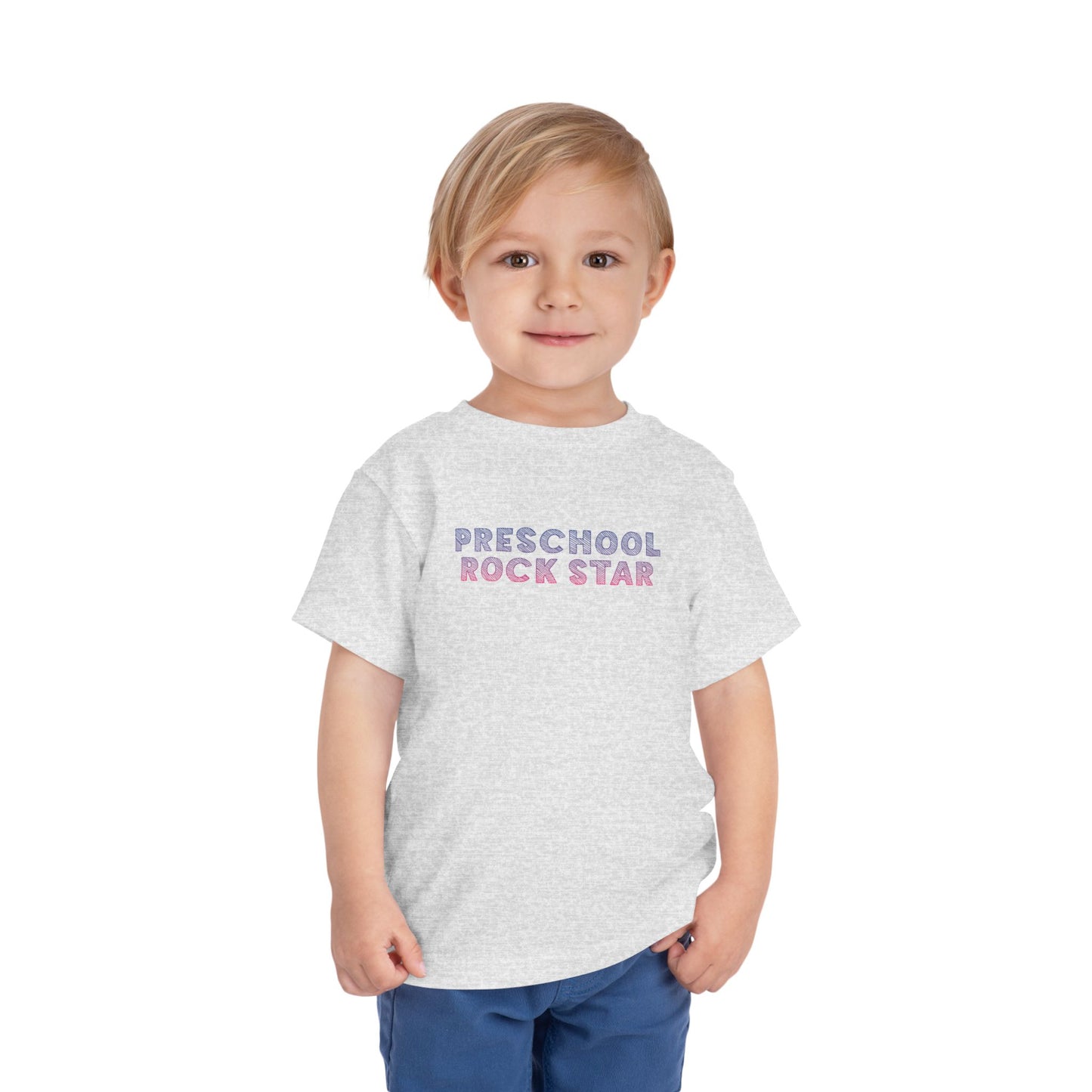 Custom Lined Preschool Rockstars Toddler T-Shirt